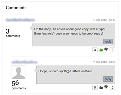 Comment troll response 2 An exchange between a comment troll and the author of the post they commented on.